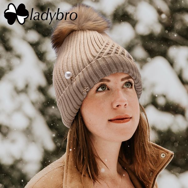 ladybro winter hat for women beanie cap knit thick velet skullies beanies pearl butterfly diamond real fur pom pom hat female, Blue;gray
ladybro winter hat for women beanie cap knit thick velet skullies beanies pearl butterfly diamond real fur pom pom hat female, Blue;gray