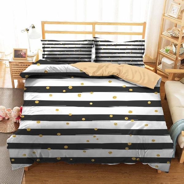 double bed coverlet home textiles black stripe pattern bedding clothes with pillowcases king size
double bed coverlet home textiles black stripe pattern bedding clothes with pillowcases king size