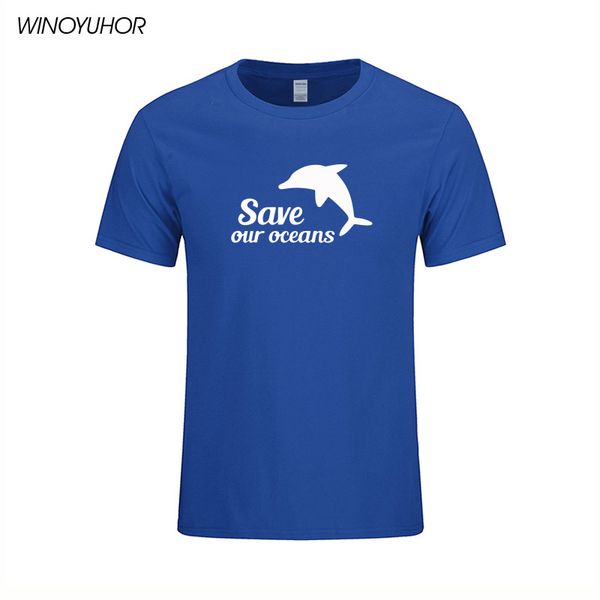 new fashion men t shirt letters printing save our oceans slogan t-shirt cartoon dolphin short sleeve tshirt cotton
new fashion men t shirt letters printing save our oceans slogan t-shirt cartoon dolphin short sleeve tshirt cotton