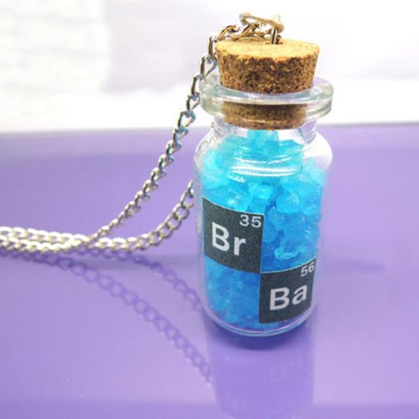 breaking bad inspired crystal sky blue vial cork bottle necklace bath salt necklace gifts classic, Silver
breaking bad inspired crystal sky blue vial cork bottle necklace bath salt necklace gifts classic, Silver
