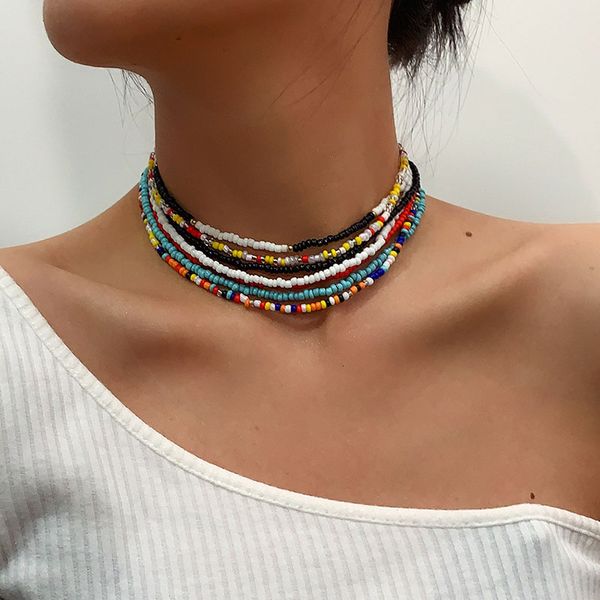 ethnic bohemian colorful acrylic beads chains choker necklace women multilayer geometric beaded clavicle necklace jewelry kolye, Golden;silver
ethnic bohemian colorful acrylic beads chains choker necklace women multilayer geometric beaded clavicle necklace jewelry kolye, Golden;silver