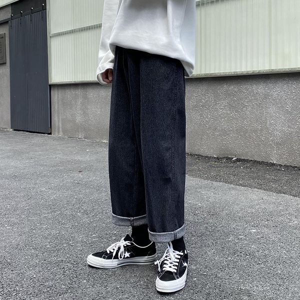 men's jeans plus size men autumn korean 3 colors wide leg 2021 mens streetwear vintage denim pants male fashions baggy clothes xxxxxl, Blue
men's jeans plus size men autumn korean 3 colors wide leg 2021 mens streetwear vintage denim pants male fashions baggy clothes xxxxxl, Blue