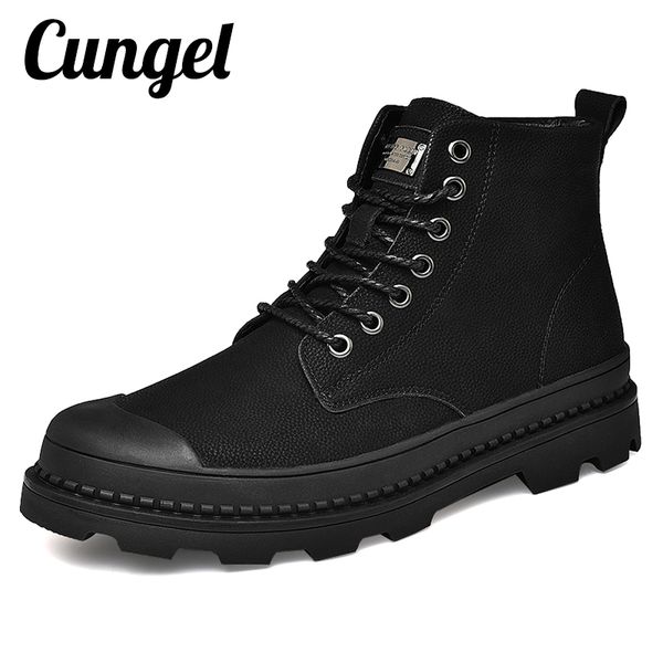 black warm winter men boots genuine leather ankle boots men winter work shoes fur snow boot for botas keep warm
black warm winter men boots genuine leather ankle boots men winter work shoes fur snow boot for botas keep warm
