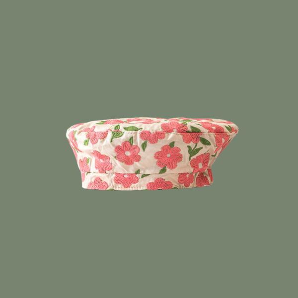 hat female flower embroidery beret spring and summer wild foreign painter hat tide, Blue;gray
hat female flower embroidery beret spring and summer wild foreign painter hat tide, Blue;gray