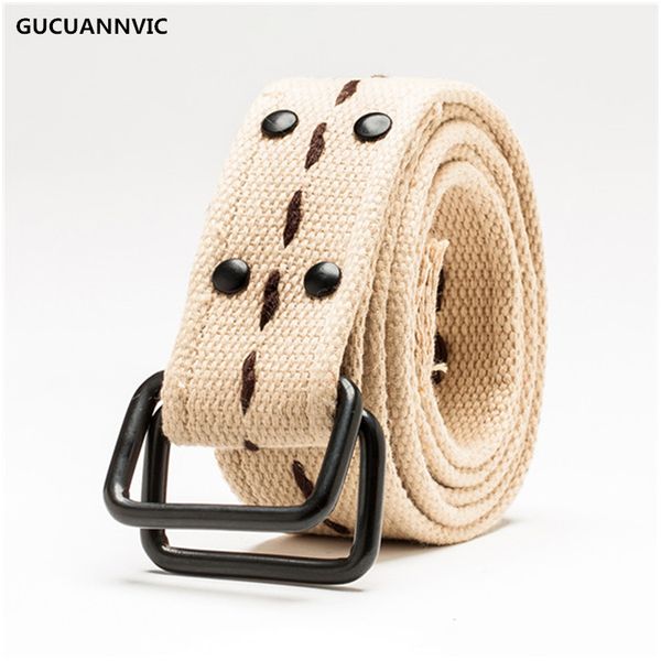 9 color double ring buckle knitted men belt personality rivet canvas extended belt for men and women young universal straps, Black;brown
9 color double ring buckle knitted men belt personality rivet canvas extended belt for men and women young universal straps, Black;brown