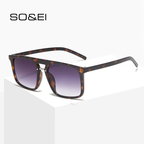 so&ei fashion double bridges oversized square women sunglasses brand designer tinted gradient lens eyewear retro men sun glasses, White;black
so&ei fashion double bridges oversized square women sunglasses brand designer tinted gradient lens eyewear retro men sun glasses, White;black