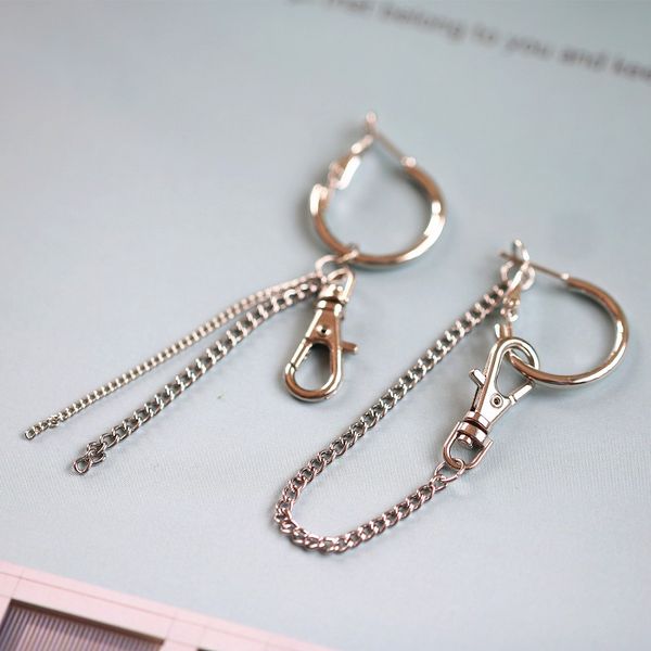 dangle & chandelier minimalist geometric asymmetric metal earrings for women long chain tassel lock buckle pendant fashion ear jewelry gifts, Silver
dangle & chandelier minimalist geometric asymmetric metal earrings for women long chain tassel lock buckle pendant fashion ear jewelry gifts, Silver