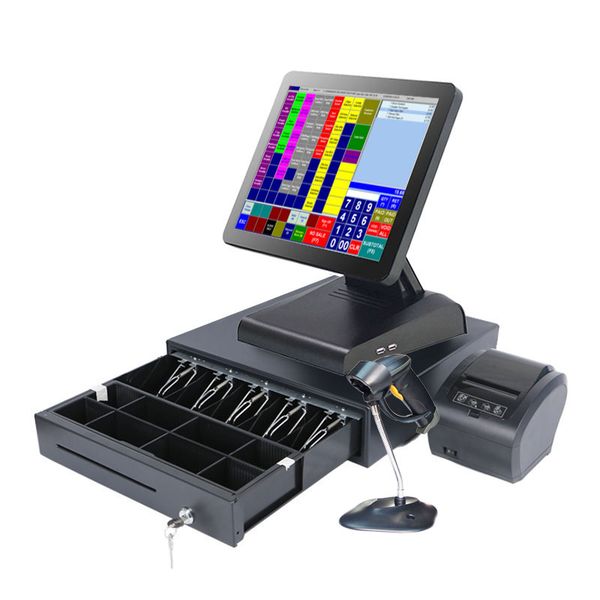 retail system 15 inch touch screen machine with printer/cash drawer/barcode reader all in one terminal
retail system 15 inch touch screen machine with printer/cash drawer/barcode reader all in one terminal
