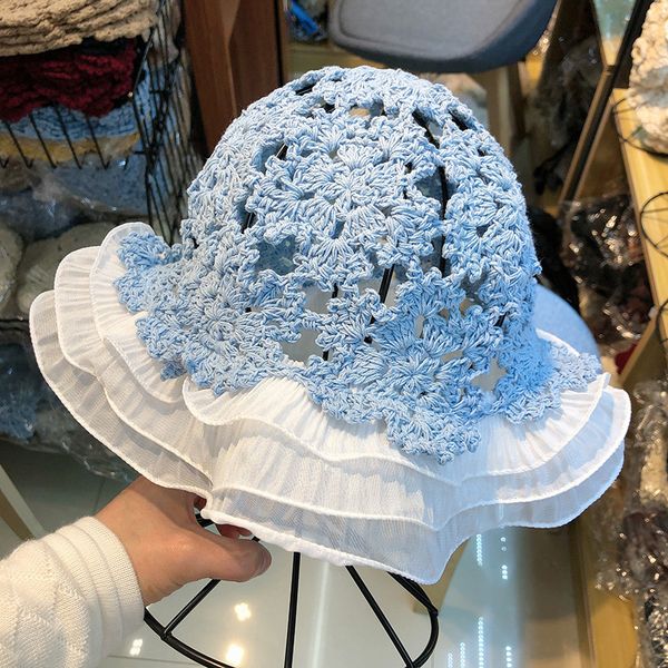 beanie/skull caps knitted hat flower lace handmade crochet ladies pot spring and autumn foldable fisherman casual painter, Blue;gray
beanie/skull caps knitted hat flower lace handmade crochet ladies pot spring and autumn foldable fisherman casual painter, Blue;gray