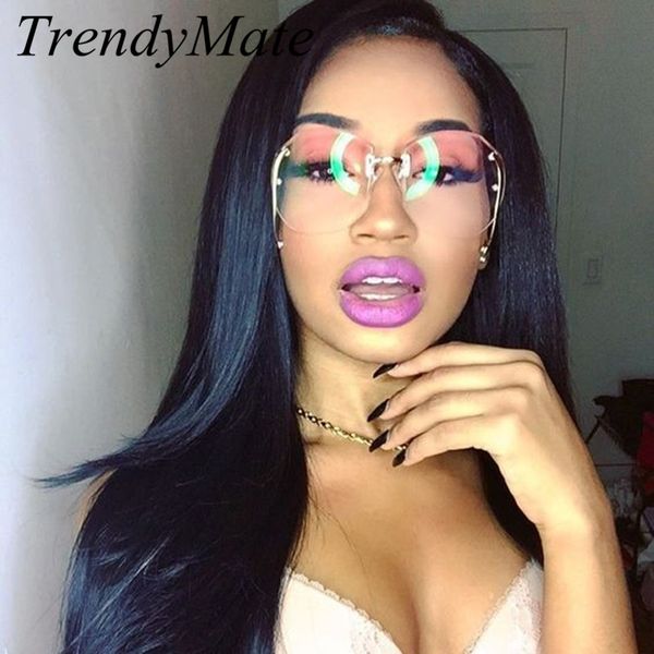 sunglasses fashion vintage round rimless clear oversized women brand designer sun glasses metal frame retro gradient shades m501, White;black
sunglasses fashion vintage round rimless clear oversized women brand designer sun glasses metal frame retro gradient shades m501, White;black