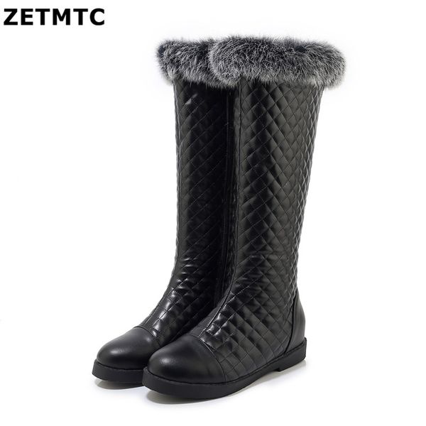 russia winter boots women warm knee high boots round toe down fur ladies fashion thigh snow shoes waterproof botas 35-43, Black
russia winter boots women warm knee high boots round toe down fur ladies fashion thigh snow shoes waterproof botas 35-43, Black