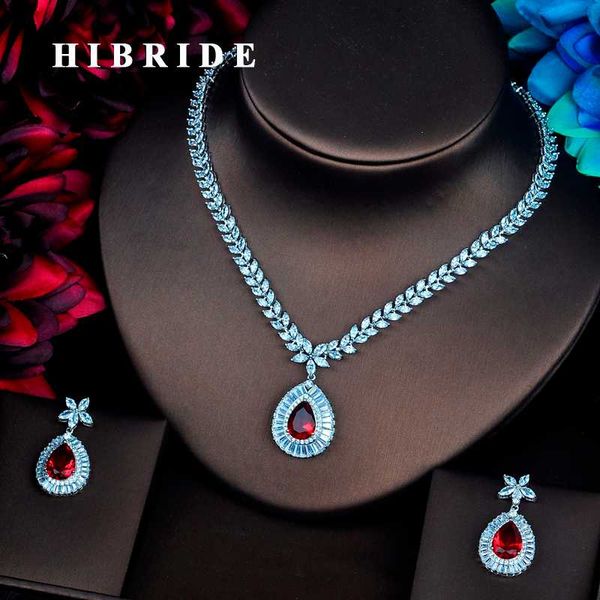 hibride игристого красных фианитов комплектов ювелирных изделий класса люкс earringnecklace наборы день обереги валентин подарки бесплатная, Silver 
hibride игристого красных фианитов комплектов ювелирных изделий класса люкс earringnecklace наборы день обереги валентин подарки бесплатная, Silver