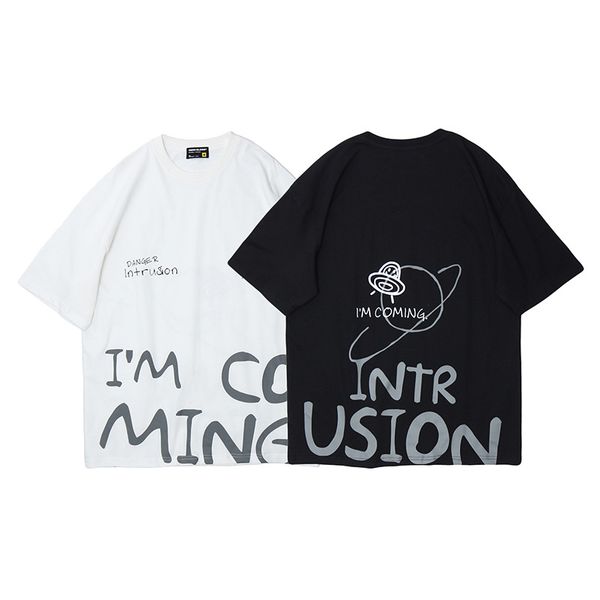 e-baihui 2020 european and american tide brand letters graffiti short-sleeved t-shirt, summer new men's loose original msc-t38, White;black
e-baihui 2020 european and american tide brand letters graffiti short-sleeved t-shirt, summer new men's loose original msc-t38, White;black