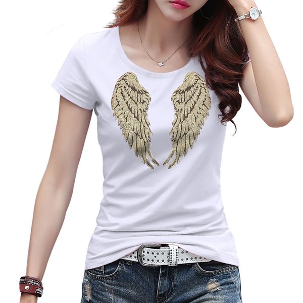 brand women t-shirt 2019 angel wings appliques ladies solid short sleeve casual female t-shirts v-neck t shirts cotton
brand women t-shirt 2019 angel wings appliques ladies solid short sleeve casual female t-shirts v-neck t shirts cotton