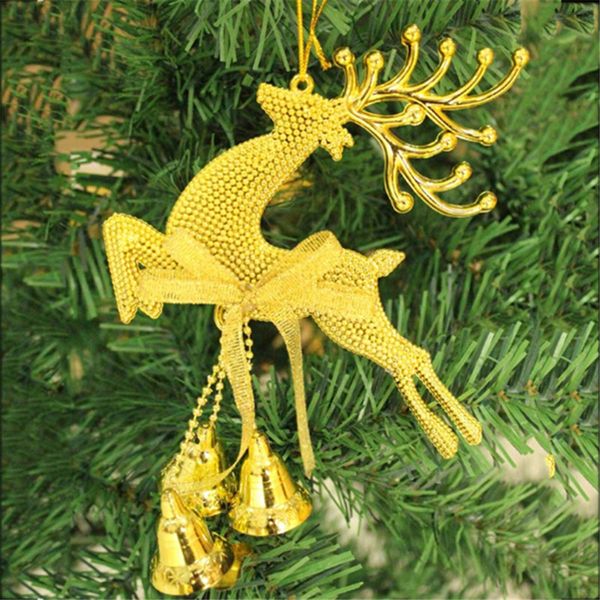 1pc gold sliver reindeer christmas tree hanging pendant ornament xmas party decor deer with bells festival party baubles
1pc gold sliver reindeer christmas tree hanging pendant ornament xmas party decor deer with bells festival party baubles