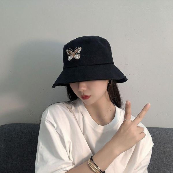 hat girl spring / summer / autumn sweet lovely butterfly embroidered fisherman's hat korean sun sunscreen basin, Blue;gray
hat girl spring / summer / autumn sweet lovely butterfly embroidered fisherman's hat korean sun sunscreen basin, Blue;gray
