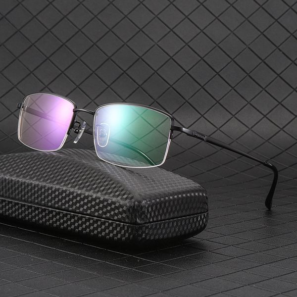 half rim glasses men business style pure titanium frame glasses nearsighted spectacles with spring hinges new arrival, Black
half rim glasses men business style pure titanium frame glasses nearsighted spectacles with spring hinges new arrival, Black