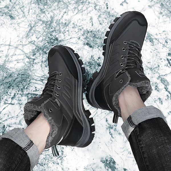 boots ccharmix men work winter warm snow for males fashion shoes nonslip casual with fur lace up, Black
boots ccharmix men work winter warm snow for males fashion shoes nonslip casual with fur lace up, Black
