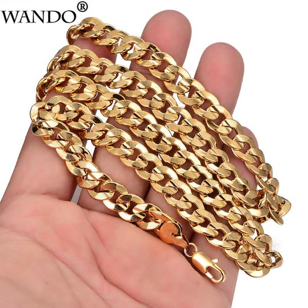 wando ethnic chain for men gold necklace for men women curb cuban davieslee jewelry 10mm width 60cm long n12, Silver
wando ethnic chain for men gold necklace for men women curb cuban davieslee jewelry 10mm width 60cm long n12, Silver