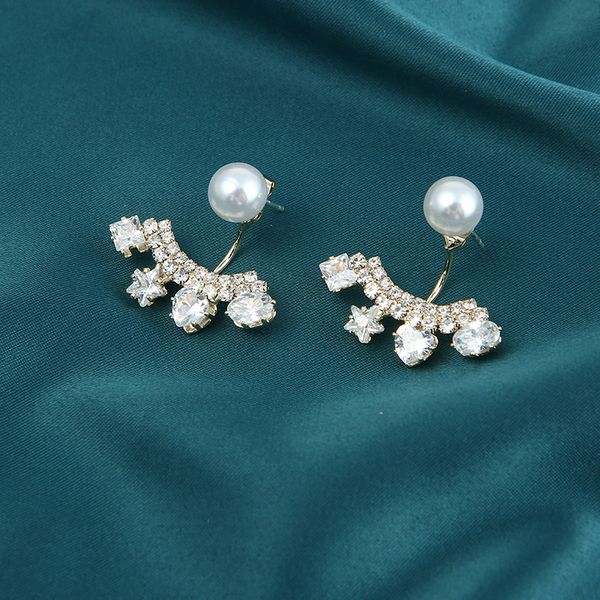 aensoa fashion cz pearl drop earring elegant crystal hanging zircon earrings for women 2in1 blossoms boucle d'oreille jewelry, Silver
aensoa fashion cz pearl drop earring elegant crystal hanging zircon earrings for women 2in1 blossoms boucle d'oreille jewelry, Silver