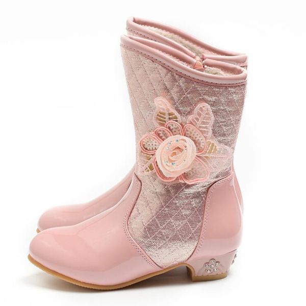 autumn and winter children' boots for little girls high-heeled flowers shiny princess shoes sweet and cute mid-tube dance boots, Black;grey
autumn and winter children' boots for little girls high-heeled flowers shiny princess shoes sweet and cute mid-tube dance boots, Black;grey