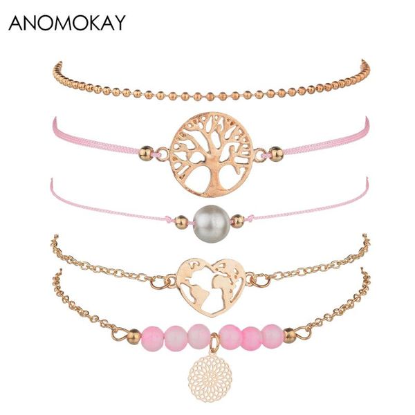 2020 new gold color tree of life heart chain link bracelet set pink handmade rope chain bracelet fashion jewelry for women gift, Golden;silver
2020 new gold color tree of life heart chain link bracelet set pink handmade rope chain bracelet fashion jewelry for women gift, Golden;silver