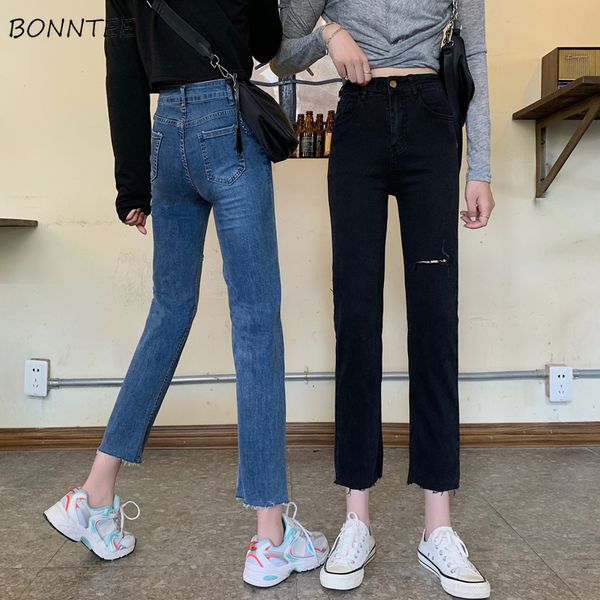 women's jeans straight skinny women high waisted ins chic classic summer ladies ankle-length trouser trendy hole daily womens streetwea, Blue
women's jeans straight skinny women high waisted ins chic classic summer ladies ankle-length trouser trendy hole daily womens streetwea, Blue