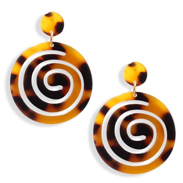 new fashion tortoiseshell earrings high-grade temperament acetate board earring round cute cute open lollipop earrings for women, Silver
new fashion tortoiseshell earrings high-grade temperament acetate board earring round cute cute open lollipop earrings for women, Silver