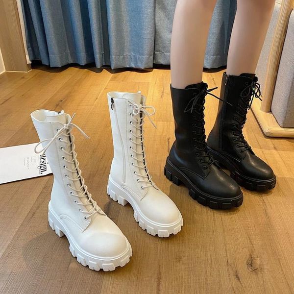 boots women new 2020 round toe booties ladies lace up rock shoes woman luxury designer mid calf riding lolita med autumn rubber, Black
boots women new 2020 round toe booties ladies lace up rock shoes woman luxury designer mid calf riding lolita med autumn rubber, Black
