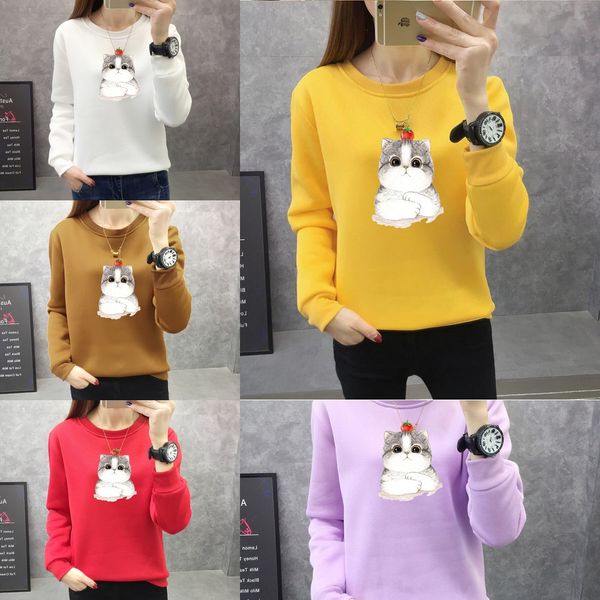 2020 autumn coat sweatersweater sweater and winter korean style loose large size women's clothing cartoon printed women's coat xth, Black
2020 autumn coat sweatersweater sweater and winter korean style loose large size women's clothing cartoon printed women's coat xth, Black