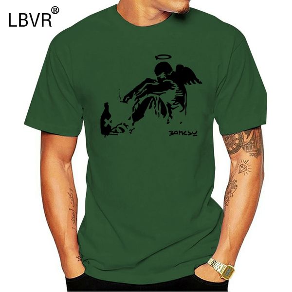 banksy fallen angel stencil graffiti street wall art 1401 t shirt