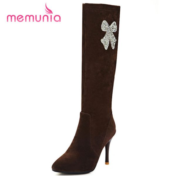 memunia new arrive 2020 pointed toe stiletto heel boots autumn winter knee high boots super high heel zip size 32-43, Black
memunia new arrive 2020 pointed toe stiletto heel boots autumn winter knee high boots super high heel zip size 32-43, Black
