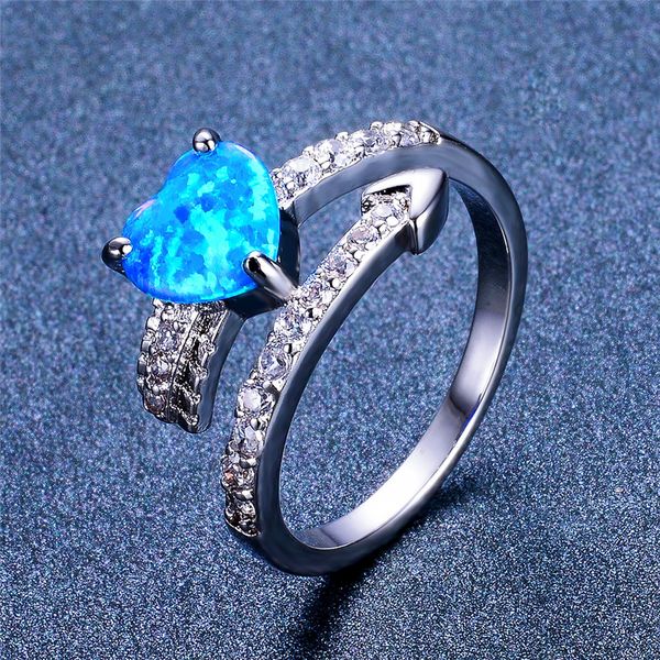 wedding rings cute female blue fire opal ring boho silver color for women charm zircon stone heart engagement, Slivery;golden
wedding rings cute female blue fire opal ring boho silver color for women charm zircon stone heart engagement, Slivery;golden