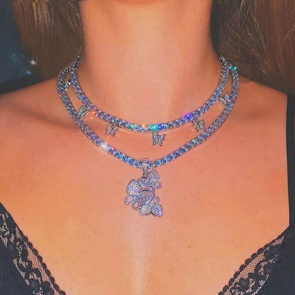 chokers niuyitid three and five butterfly women necklace set crystal hip hop cool iced out statment choker jewelry, Golden;silver
chokers niuyitid three and five butterfly women necklace set crystal hip hop cool iced out statment choker jewelry, Golden;silver