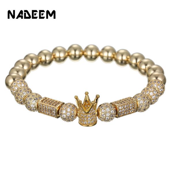 micro pave cz zirconia gold king crown ball & cuoid charm bracelet elastic hip hop gold copper bead bracelet women mens jewelry, Golden;silver
micro pave cz zirconia gold king crown ball & cuoid charm bracelet elastic hip hop gold copper bead bracelet women mens jewelry, Golden;silver