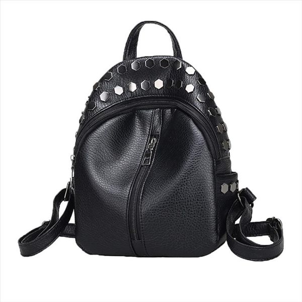 small women leather backpack for girls feminine knapsack school bags for teenagers rucksack mini backpacks rivet black
small women leather backpack for girls feminine knapsack school bags for teenagers rucksack mini backpacks rivet black