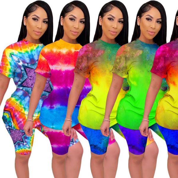 2020 women sets summer tracksuits fitness short sleeve tie dye print shorts suit two piece set sporty 2 pcs outfits gl5182, Gray
2020 women sets summer tracksuits fitness short sleeve tie dye print shorts suit two piece set sporty 2 pcs outfits gl5182, Gray