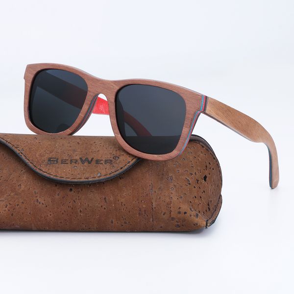 sunglasses berwer polarized women men layered skateboard wooden frame square style glasses for ladies eyewear in cork box, White;black
sunglasses berwer polarized women men layered skateboard wooden frame square style glasses for ladies eyewear in cork box, White;black