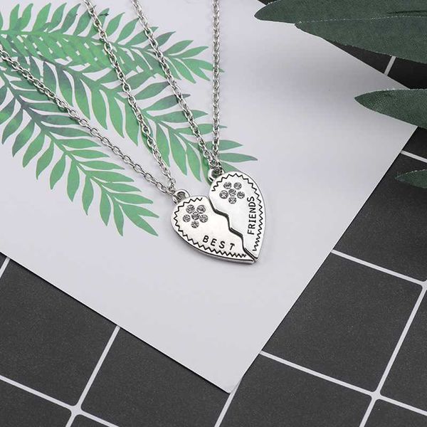 new forever friendship bff friends pendants necklace crystal flower puzzle heart sister girlfriend wedding jewellery, Silver
new forever friendship bff friends pendants necklace crystal flower puzzle heart sister girlfriend wedding jewellery, Silver