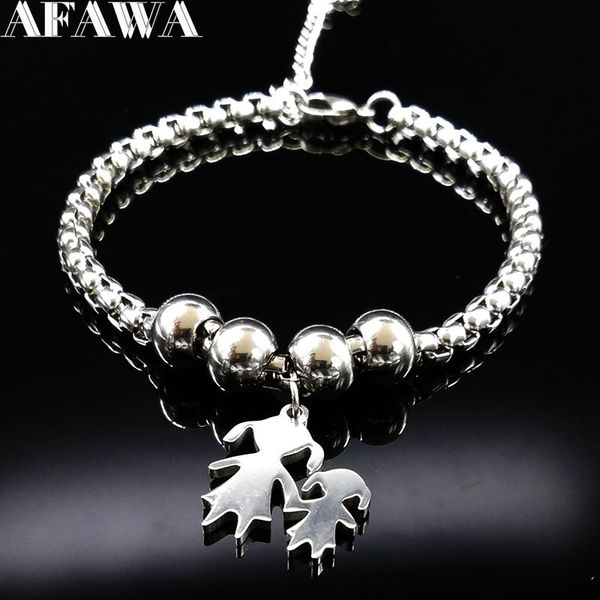link, chain 2021 mother and daughter stainless steel bracelet for women jewelry pulseira feminina bb1101a, Black
link, chain 2021 mother and daughter stainless steel bracelet for women jewelry pulseira feminina bb1101a, Black