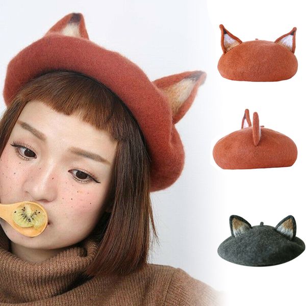 beanie/skull caps ly women cats ear wool felt beret cap cute warm painter hat christmas winter do99, Blue;gray
beanie/skull caps ly women cats ear wool felt beret cap cute warm painter hat christmas winter do99, Blue;gray