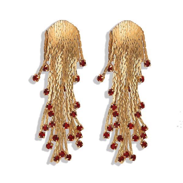dangle & chandelier brand earrings red crystal statement for women wedding jewelry bridal brinos gold chain tassel earring pendant 2021, Silver
dangle & chandelier brand earrings red crystal statement for women wedding jewelry bridal brinos gold chain tassel earring pendant 2021, Silver