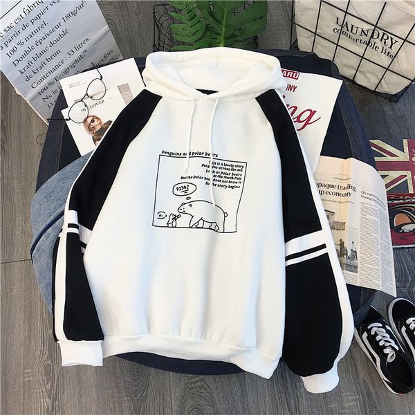 new hoodied women sweatshirt spring autumu fashion hoodies long sleeve pullover sweatshirt korean loose women's, Black
new hoodied women sweatshirt spring autumu fashion hoodies long sleeve pullover sweatshirt korean loose women's, Black
