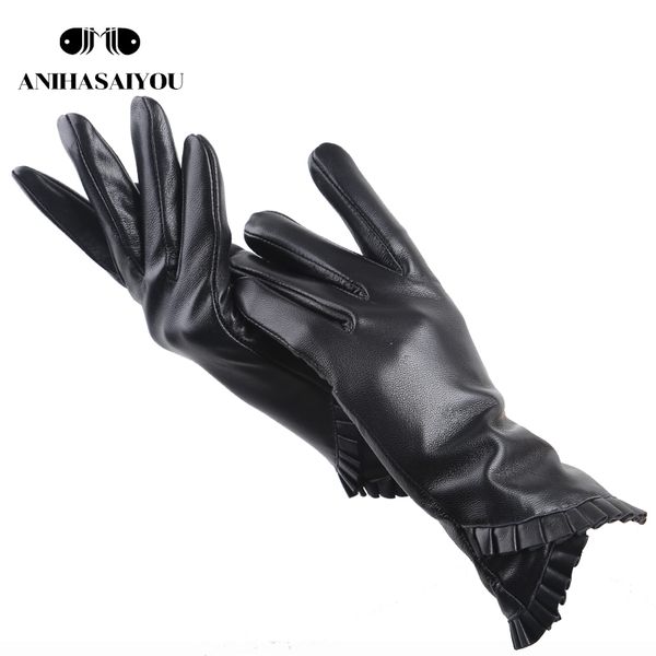 fashion black sheepskin women' gloves,thicken women' winter gloves,keep warm leather gloves-397, Blue;gray
fashion black sheepskin women' gloves,thicken women' winter gloves,keep warm leather gloves-397, Blue;gray