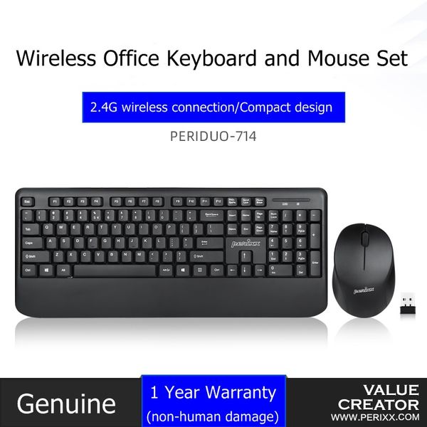 new perixx periduo-714 ergonomic full size 2.4ghz desknotebook wireless keyboard and mouse set for home and office use
new perixx periduo-714 ergonomic full size 2.4ghz desknotebook wireless keyboard and mouse set for home and office use