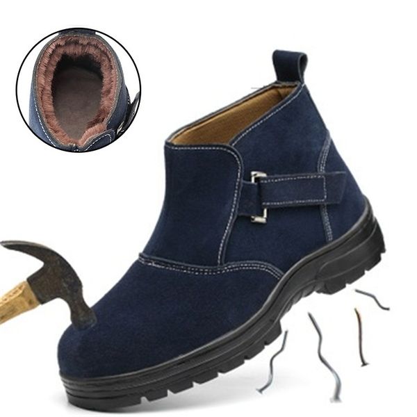 faux suede men autumn winter safety shoes with steel toe work shoes for men safety welding anti-crush anti-piercing boots, Black
faux suede men autumn winter safety shoes with steel toe work shoes for men safety welding anti-crush anti-piercing boots, Black