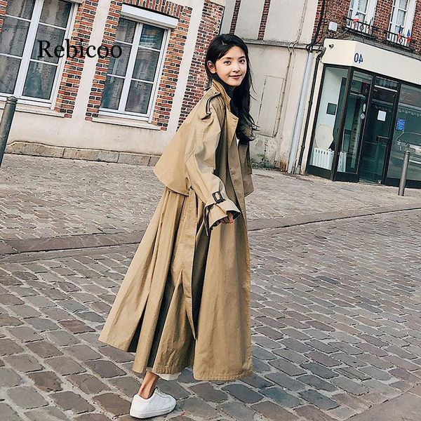 women's trench coats women british double breasted slim long coat windbreaker stylish fashion ladies overcoats cloak, Tan;black
women's trench coats women british double breasted slim long coat windbreaker stylish fashion ladies overcoats cloak, Tan;black