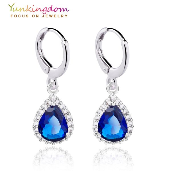 yunkingdom 4 colors woman/girl white gold color small water drop crystal zircon wedding drop earrings fashion jewelry, Silver
yunkingdom 4 colors woman/girl white gold color small water drop crystal zircon wedding drop earrings fashion jewelry, Silver