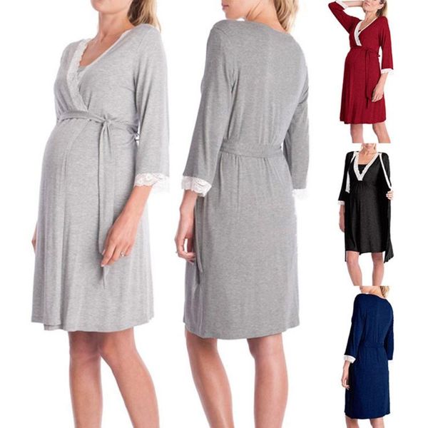 dresses women's maternity dress womens mother lace pregnant long sleeve nursing baby for maternity pajamas dress, White
dresses women's maternity dress womens mother lace pregnant long sleeve nursing baby for maternity pajamas dress, White