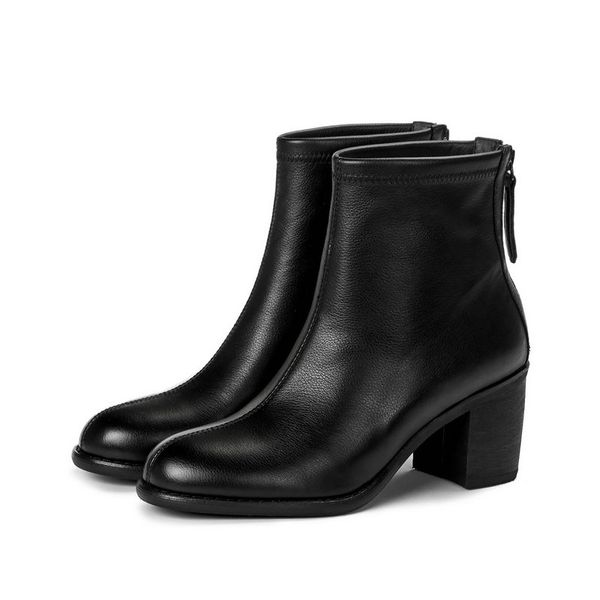 boots elegant zipper genuine letaher women ankle round toe high heels autumn winter party shoes woman, Black
boots elegant zipper genuine letaher women ankle round toe high heels autumn winter party shoes woman, Black
